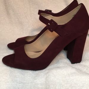 Comfort 1946 (Cato) Burgundy Block Heels Sz 10